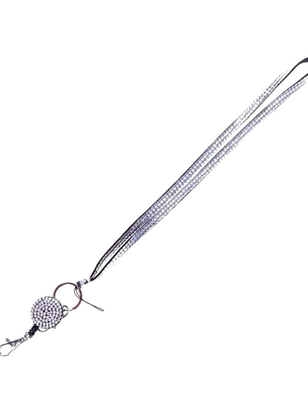 Bling Rhinestone Glam Lanyard For Work School